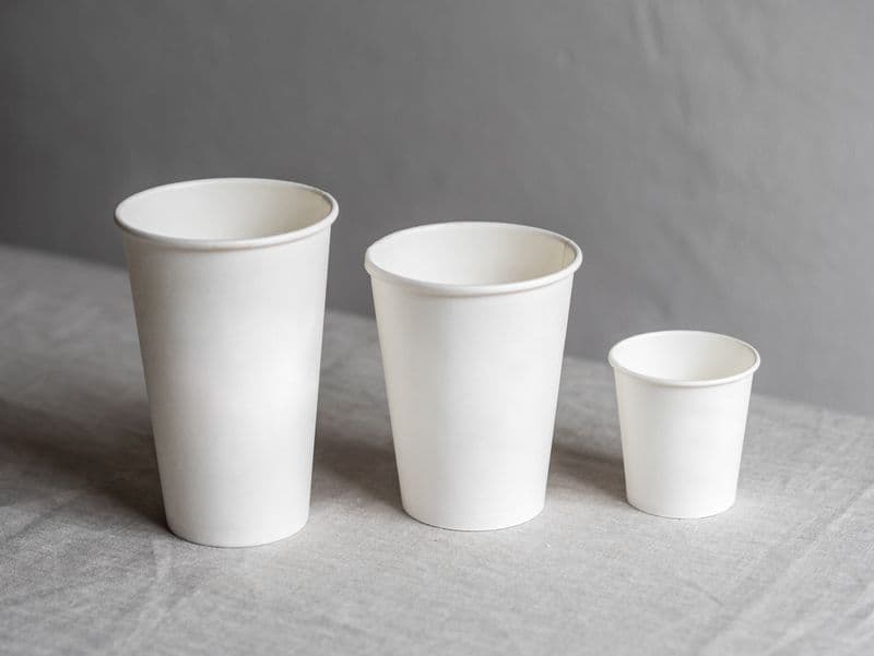 Sample box of paper cups